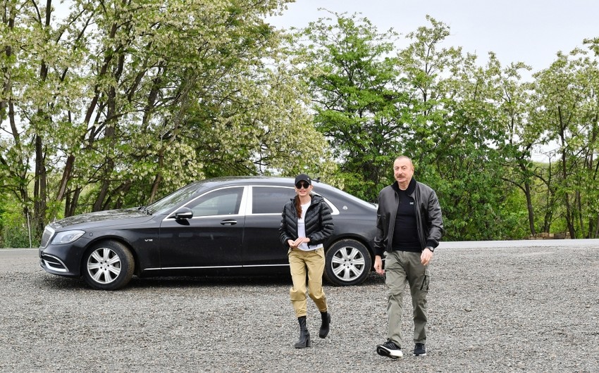 Prezident və birinci xanım Füzuliyə səfər ediblər - YENİLƏNİB