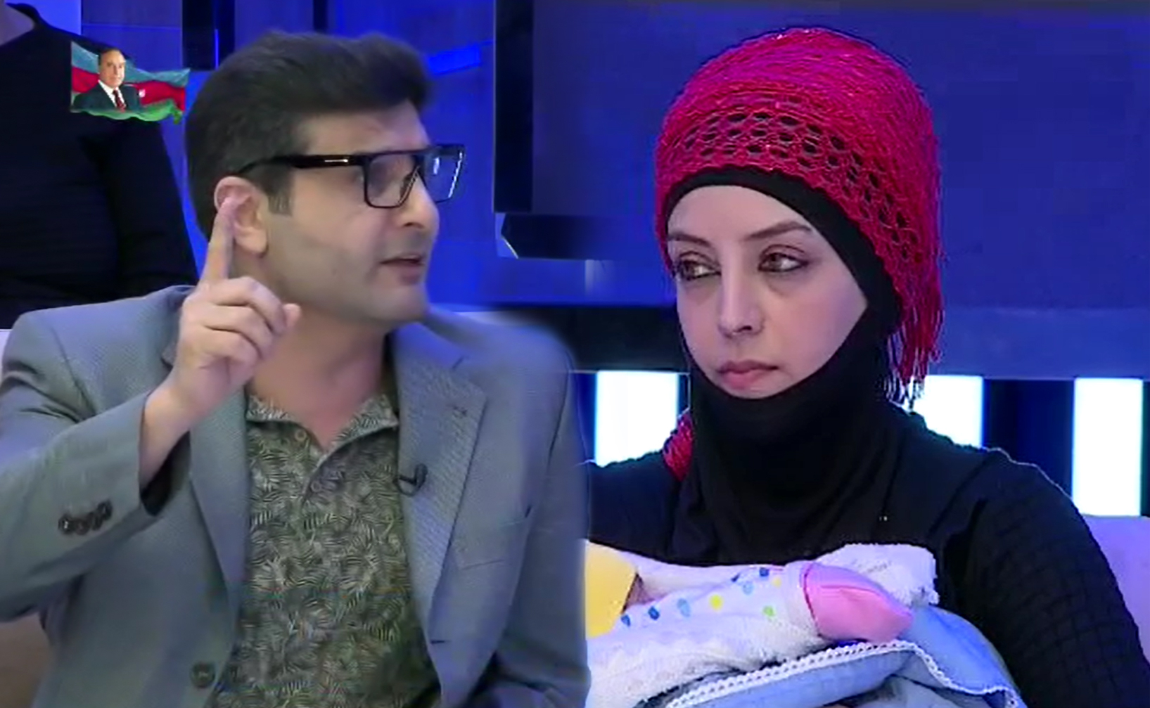 Övladından imtina edən ana canlı efirdə psixoloqu təhqir etdi - VİDEO