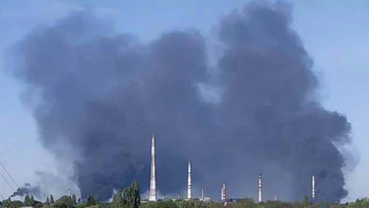 Rusiya Ukraynadakı neft emalı zavodunu vurub