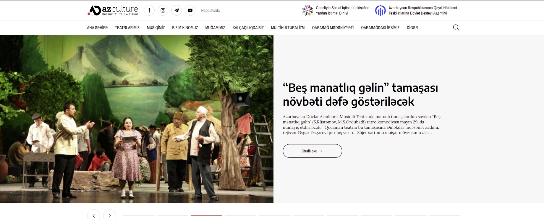 Azərbaycanda yeni mədəniyyət portalı fəaliyyətə başladı - FOTOLAR