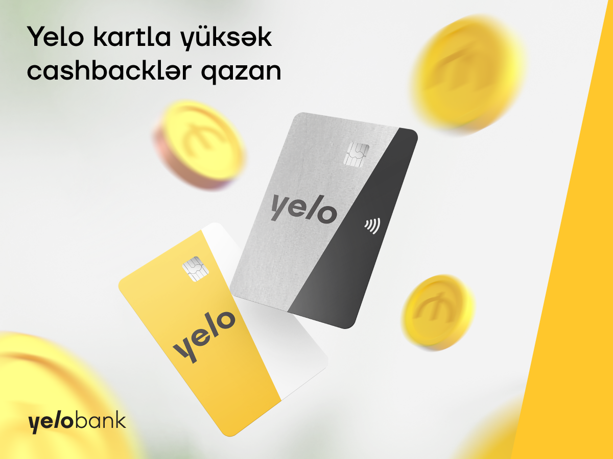 Yelo kartla yüksək cashback-lər qazanın!