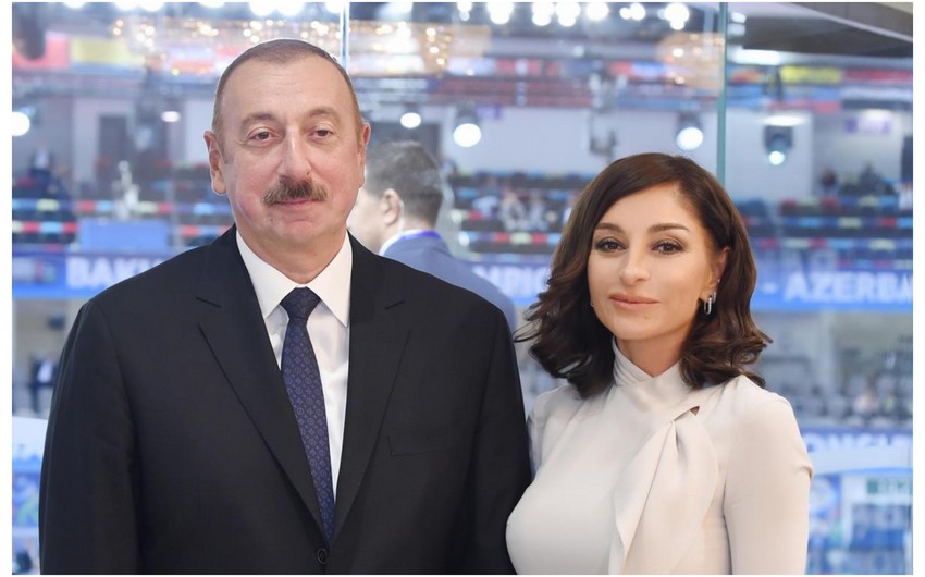 Litva Prezidenti və xanımının şərəfinə rəsmi ziyafət verilib