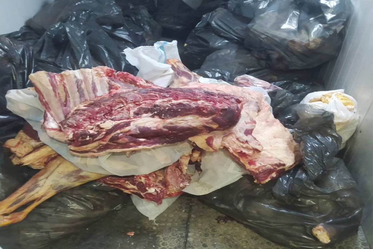 Gəncədə mənşəyi bilinməyən 152 kq ət aşkarlanıb