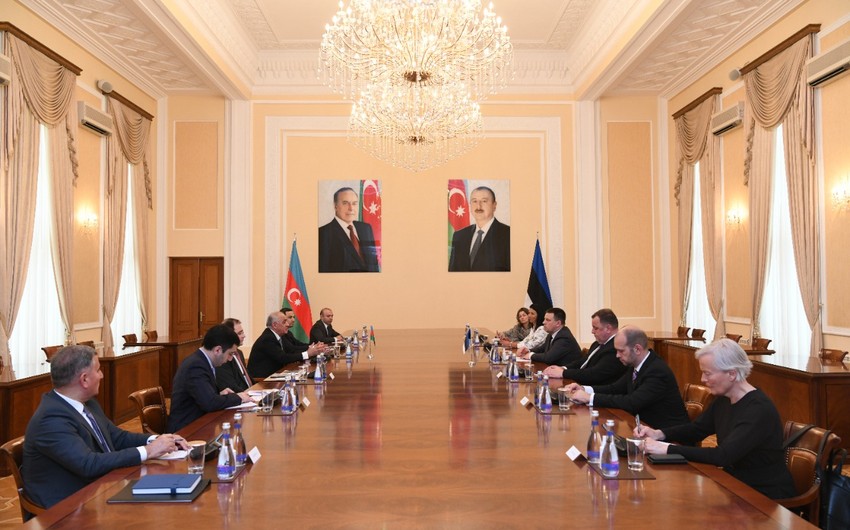 Əli Əsədov Estoniya parlamentinin sədri ilə görüşüb