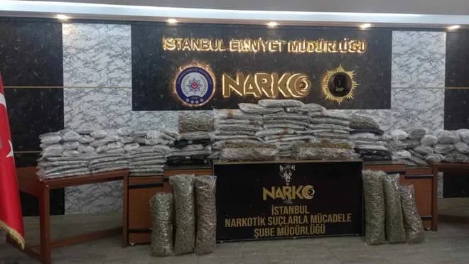 İstanbulda 120 kilo marixuana ələ keçirildi: 14 həbs
