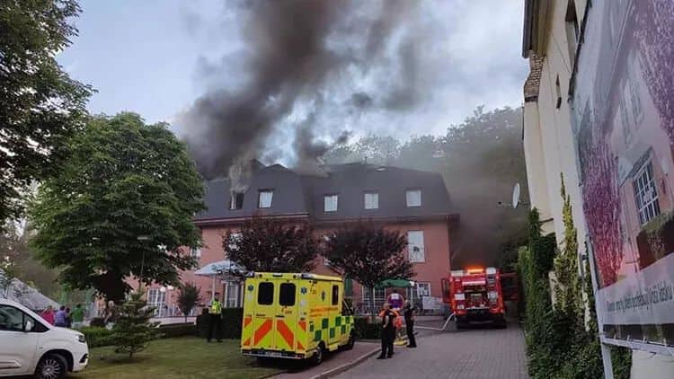 Qocalar evində yanğın baş verib - ÇEXİYADA