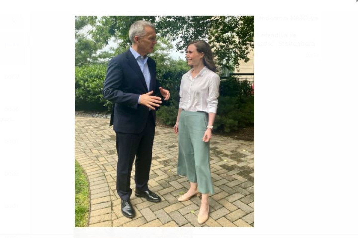 Stoltenberq Finlandiyanın Baş naziri ilə görüşüb