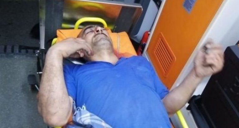 Bakıda oğurluğa cəhd edən kişi özünü 5-ci mərtəbədən yerə atıb - FOTO