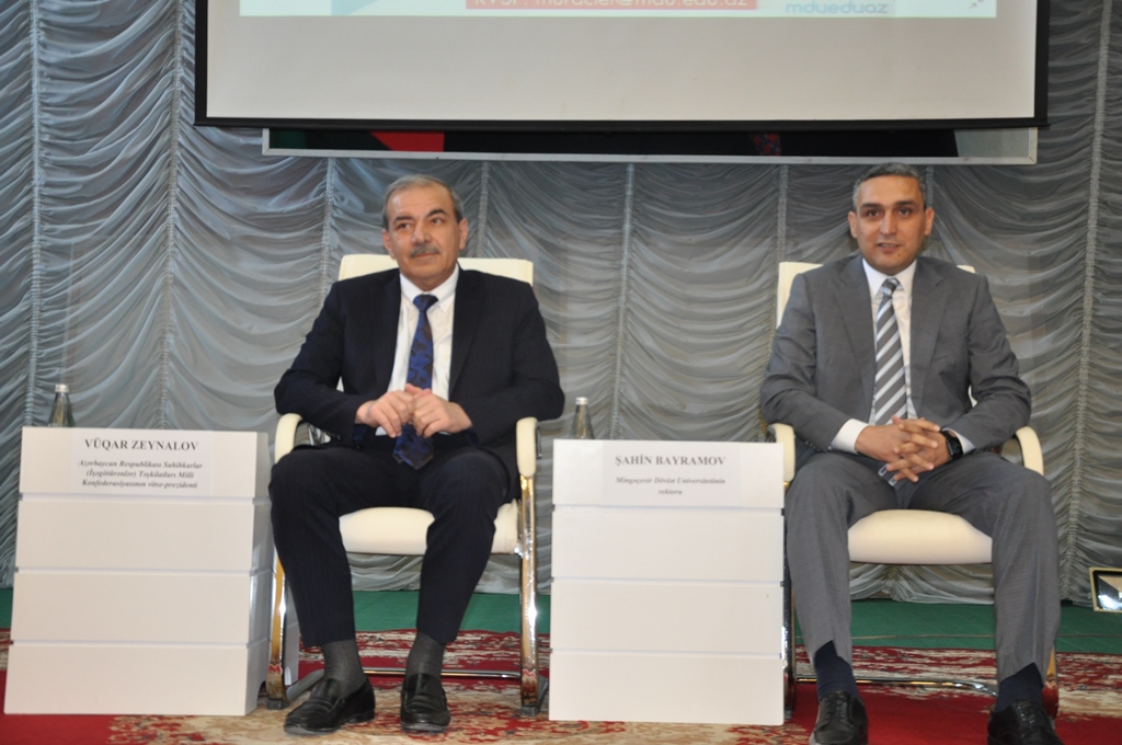Mingəçevir Dövlət Universitetində “Peşəkarla görüş” layihəsi çərçivəsində  növbəti görüş keçirilib