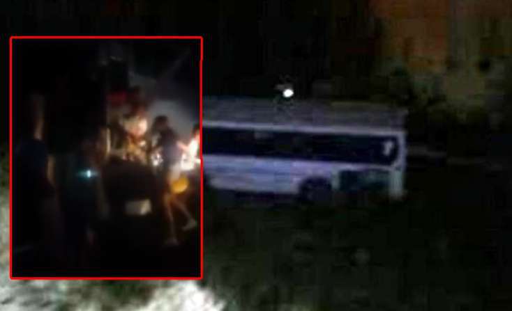 Məktəblilərin qəzaya düşdüyü avtobusun görüntüləri YAYILDI - VİDEO