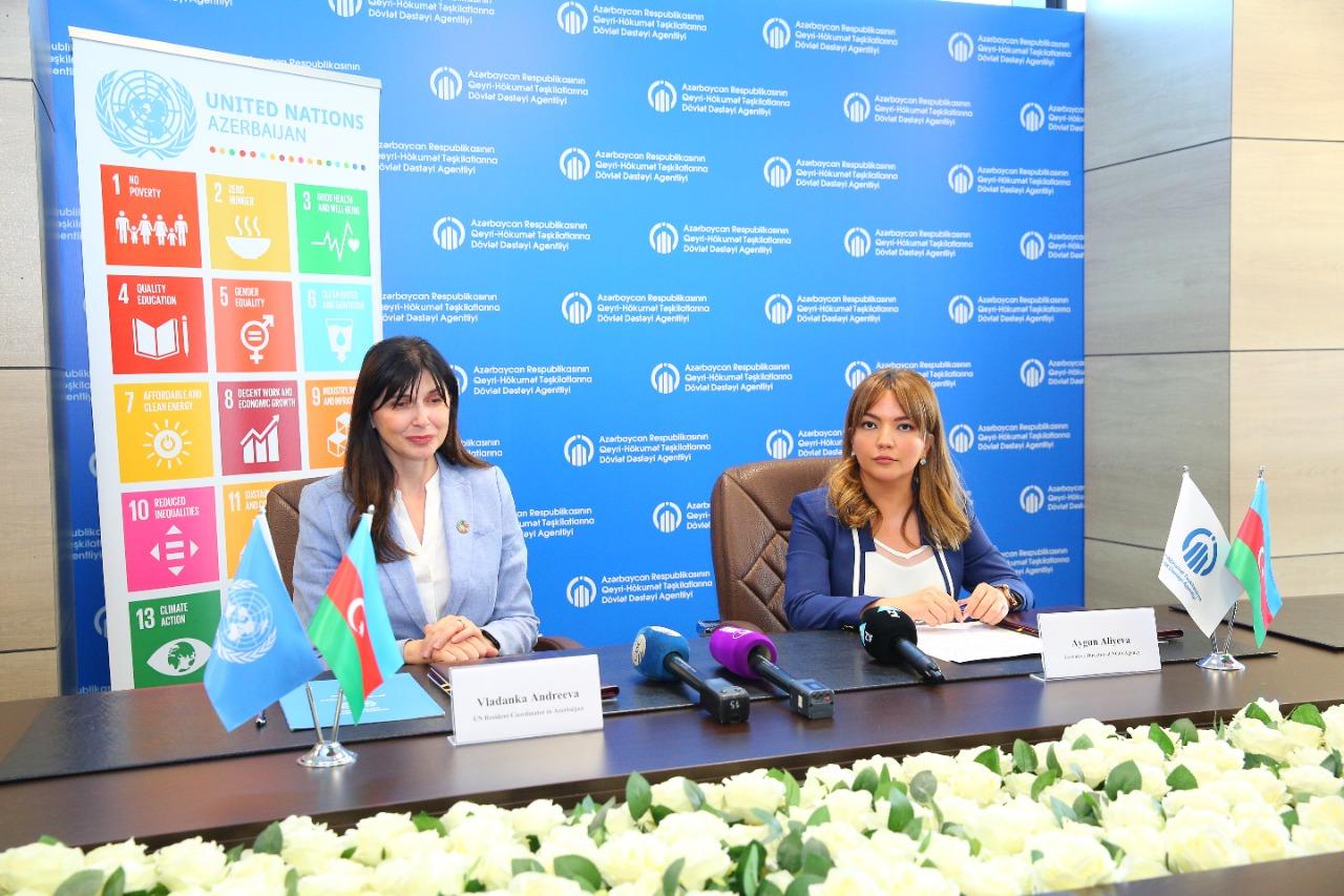 BQHT Agentliyi və BMT-nin Azərbaycandakı nümayəndəliyi Bəyannamə imzalayıb