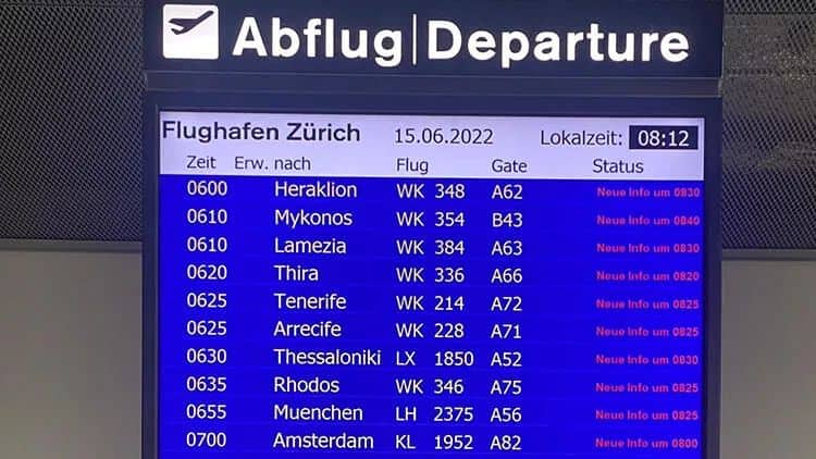 İsveçrədə bağlanan hava məkanı yenidən açıldı