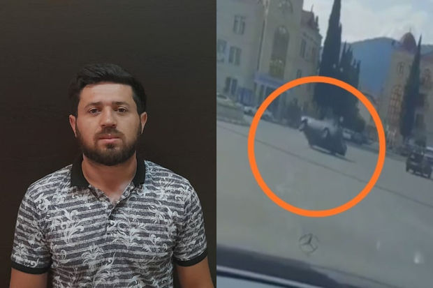 Zaqatalada avtoxuliqanlıq edən sürücü HƏBS OLUNDU - VİDEO