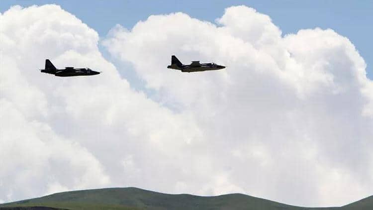 Rusiyanın Su-25 tipli döyüş təyyarəsi Ukrayna sərhədində qəzaya uğrayıb