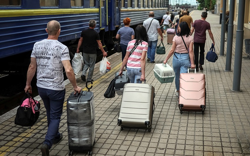 Avropa ölkələrinə üz tutan ukraynalı qaçqınların sayı açıqlanıb