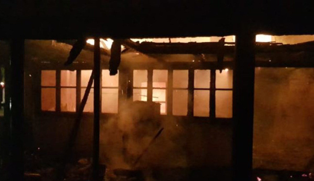 Ucarda ailə münaqişəsi zamanı ev yandırılıb - FOTO