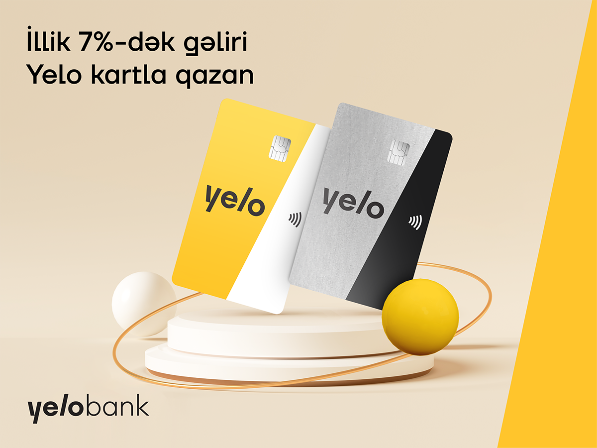 Yelo Bank-dan kart qalığına illik 7% gəlir
