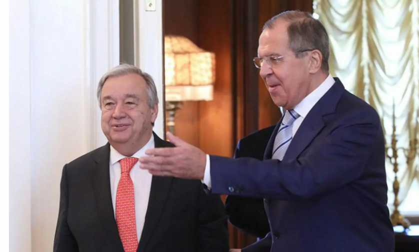 Lavrov Quterreşlə taxıl böhranını müzakirə edib