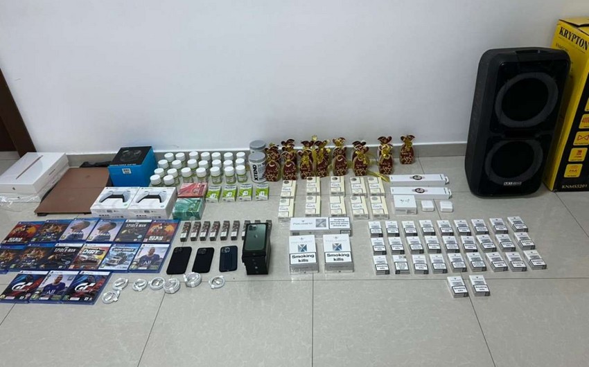 Dubaydan müxtəlif adda məhsulların ölkəyə qanunsuz keçirilməsinin qarşısı alınıb