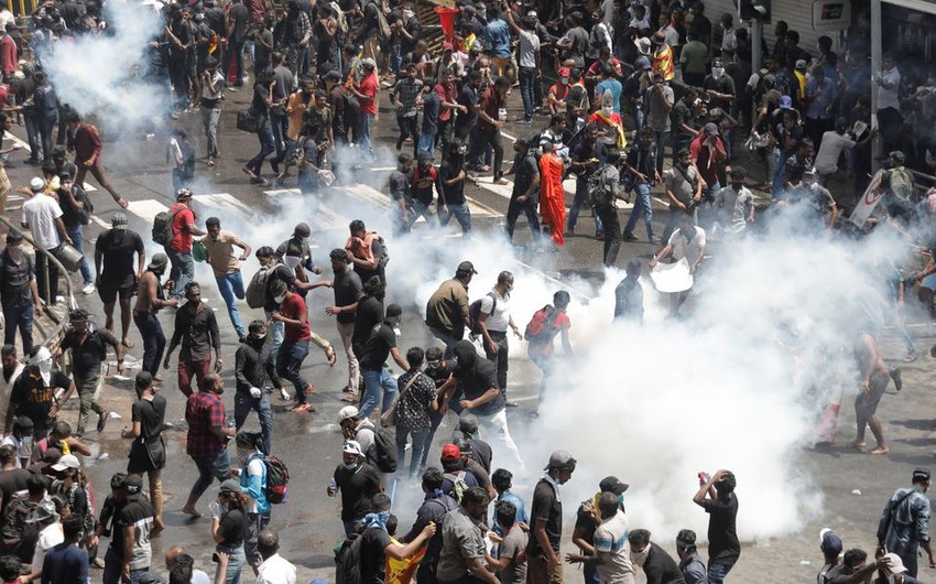 Şri-Lankada iğtişaşlar zamanı xəsarət alanlar olub - YENİLƏNİB