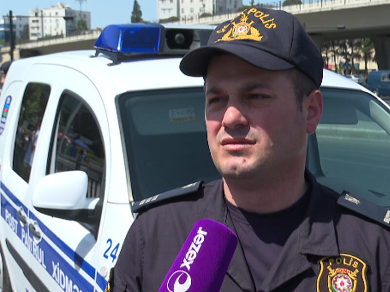 Bakıda sürücünün həyatını xilas edən polis əməkdaşı danışdı - VİDEO