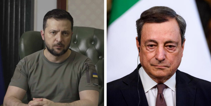 İtaliyanın Baş naziri Zelenski ilə Ukraynadakı vəziyyəti müzakirə edib