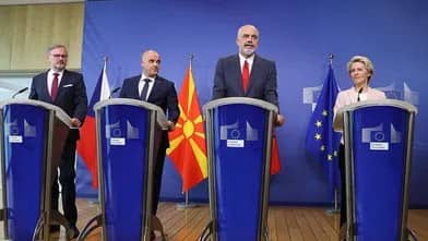 Albaniya və Şimali Makedoniya arasında Aİ-yə üzvlük danışıqları başlayıb