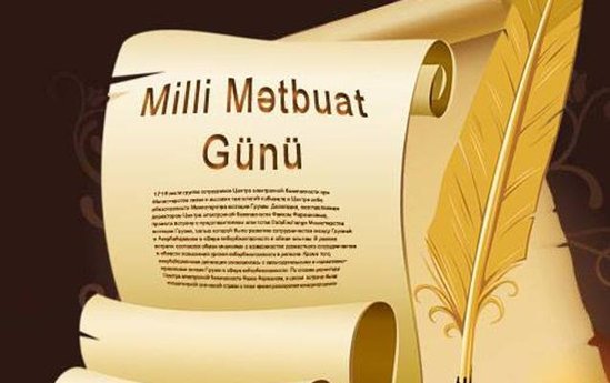 Azərbaycanda Milli Mətbuat Günüdür