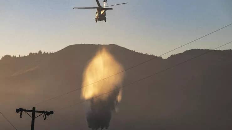 ABŞ-da yanğınsöndürən helikopter qəzaya uğrayıb