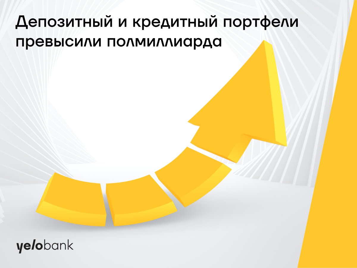Депозитный и кредитный портфели Yelo Bank-а превысили полмиллиарда