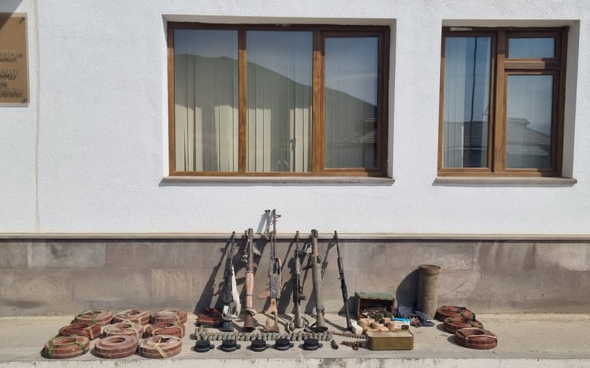 Xocavənddə ermənilərin atıb qaçdığı xeyli sayda silah-sursat aşkarlanıb