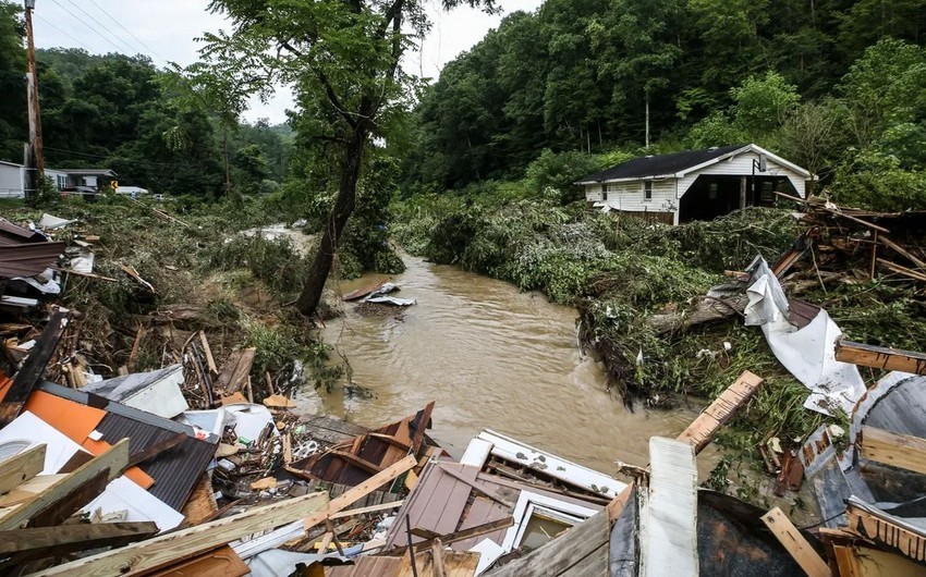 ABŞ-da daşqınlar zamanı ölənlərin sayı artıb