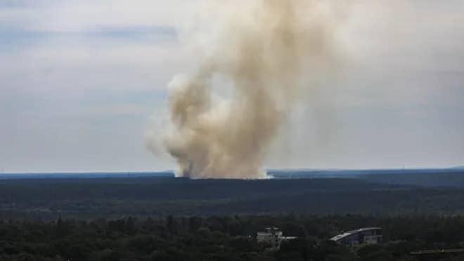 Berlində polis qüvvələrinə məxsus anbarda partlayış baş verib
