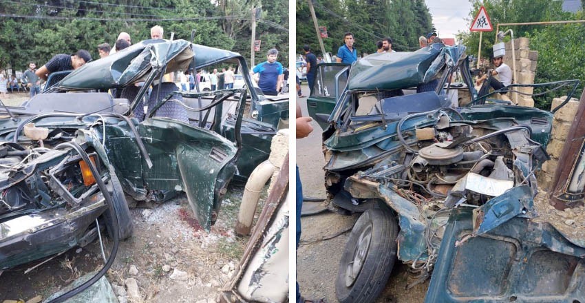 Lənkəranda yol qəzası olub, 2 ölü, 1 yaralı var