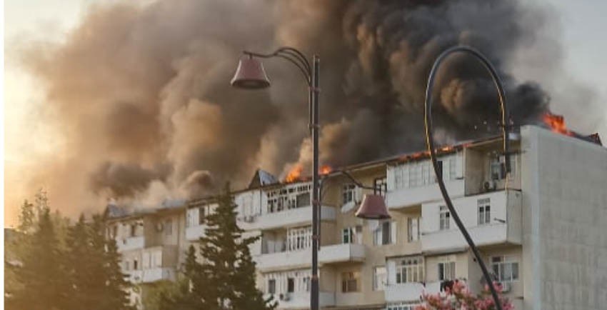 Yevlaxda evini yandıran şəxs saxlanılıb