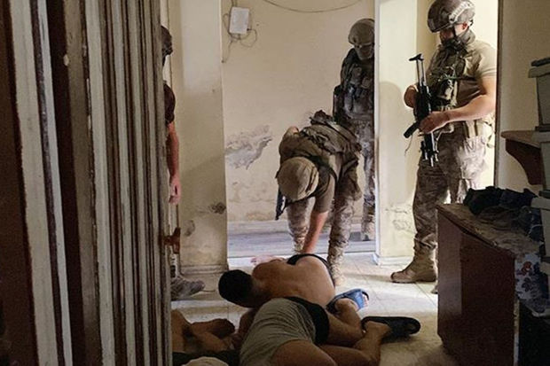 PKK-nın ilk terror aktının ildönümü günü iğtişaşlar törətmək istəyən terrorçular saxlanıldılar - FOTO/VİDEO