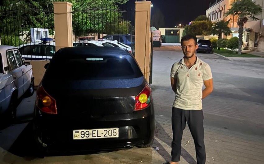 Salyanda narkotikin təsiri altında avtomobil idarə edən sürücü saxlanılıb