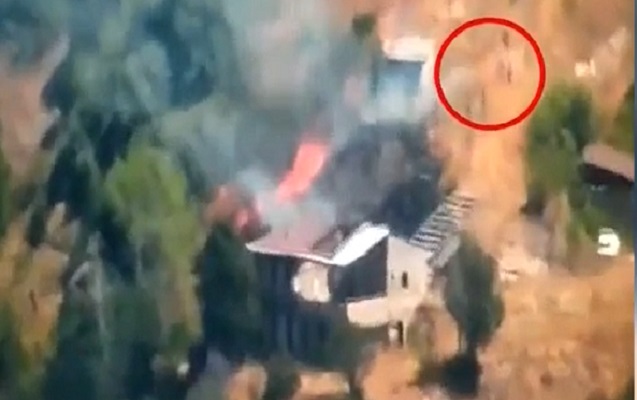 Laçından yeni görüntülər - Ermənilər yenə yandırır