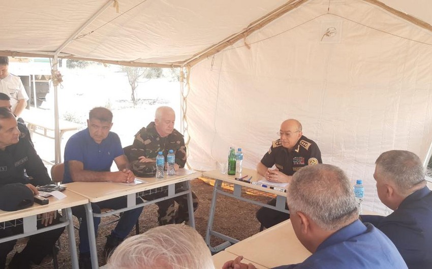 Kəmaləddin Heydərov yanğın baş verən əraziyə gedib, xüsusi müşavirə keçirib - YENİLƏNİB