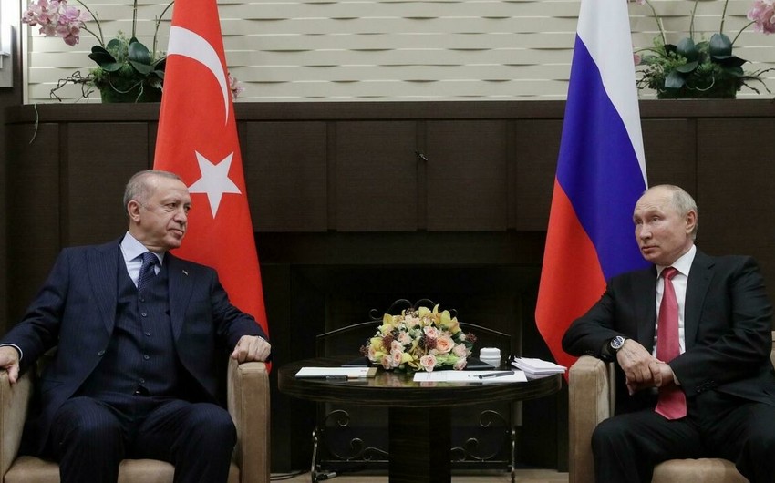 Ərdoğan və Putin arasında telefon danışığı olub