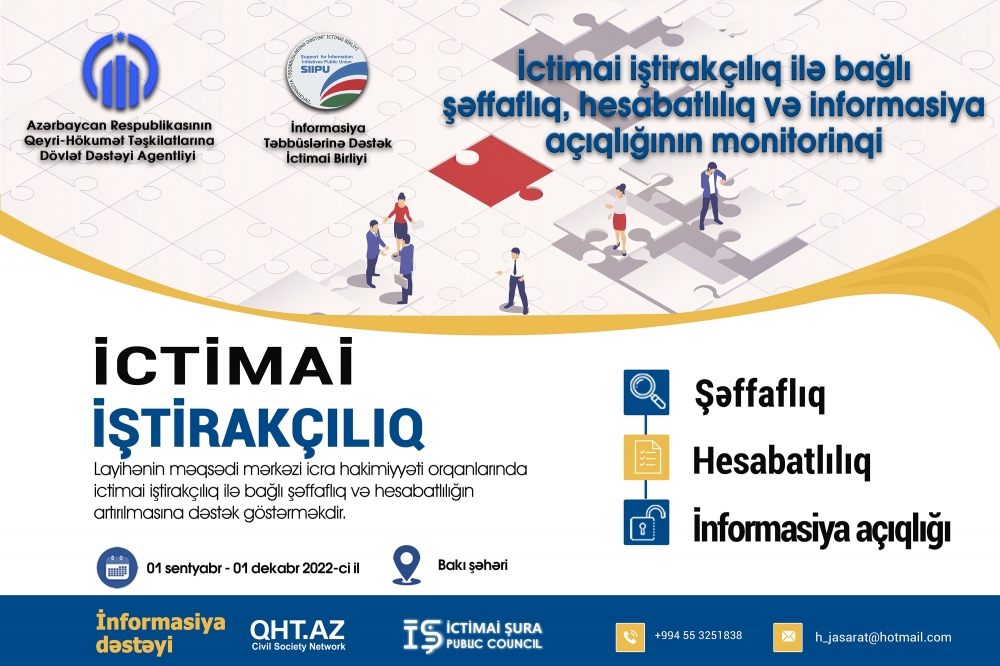 İctimai iştirakçılıqla əlaqədar monitorinqlər keçiriləcək