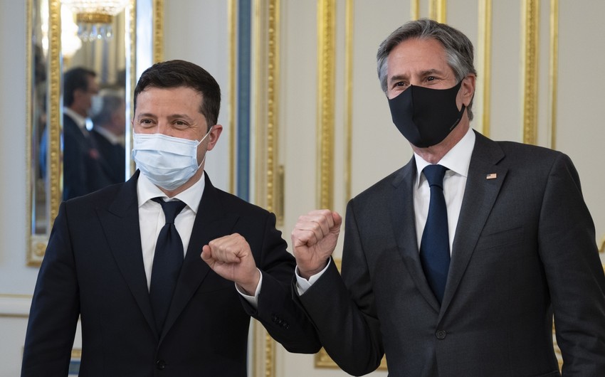 Volodimir Zelenski Entoni Blinken ilə görüşüb