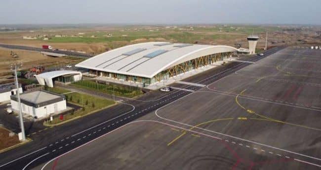 Zəngilanda inşa edilən hava limanında sərnişin təyyarəsi ilə ilk texniki eniş edilib