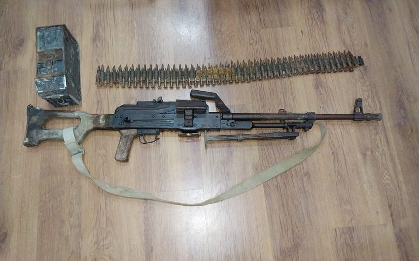 Tərtərdə 1 ədəd pulemyot və 89 ədəd patron aşkarlanıb