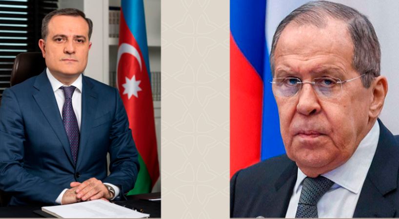 Ceyhun Bayramov Rusiya XİN başçısı ilə Azərbaycan-Ermənistan sərhədindəki gərginliyi müzakirə edib