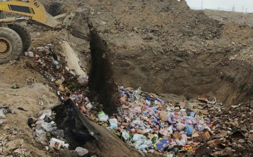 İstehlaka yararsız 8,5 ton qida məhsulları məhv edilib