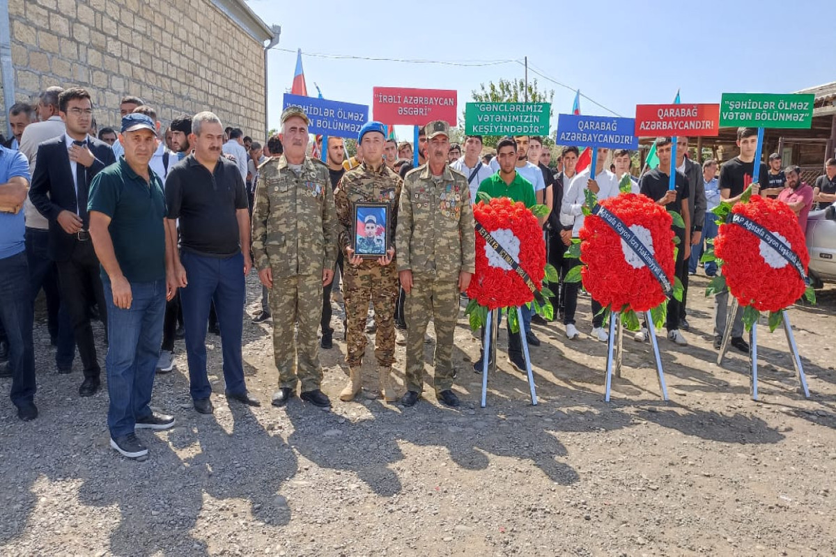 Şəhid gizir Seyfəddin Muradov Ağstafada dəfn edilib