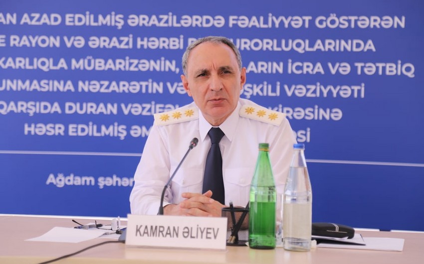 Kamran Əliyev azad olunmuş ərazilərdəki prokurorlara tapşırıqlar verib