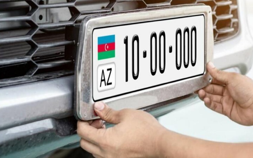 Azərbaycanda avtomobillərin dövlət qeydiyyat nişanları elektron qaydada veriləcək