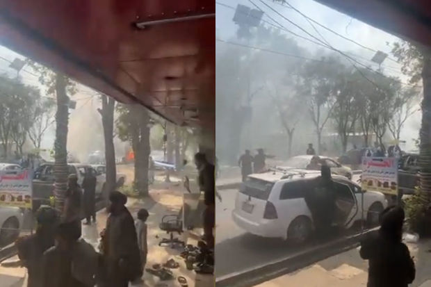 Kabildə məscidin qarşısında partlayış törədilib – VİDEO